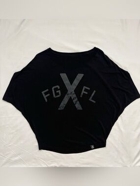 Flag Nor Fail Black Graphic Dolman Shirt